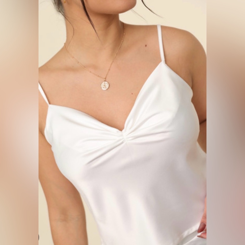 Picadilly Fashion White Camisole - Size XL